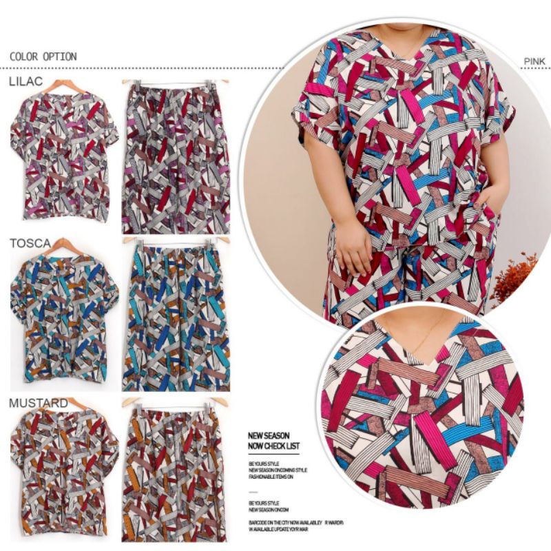 Setelan 7/8 Rayon Jumbo