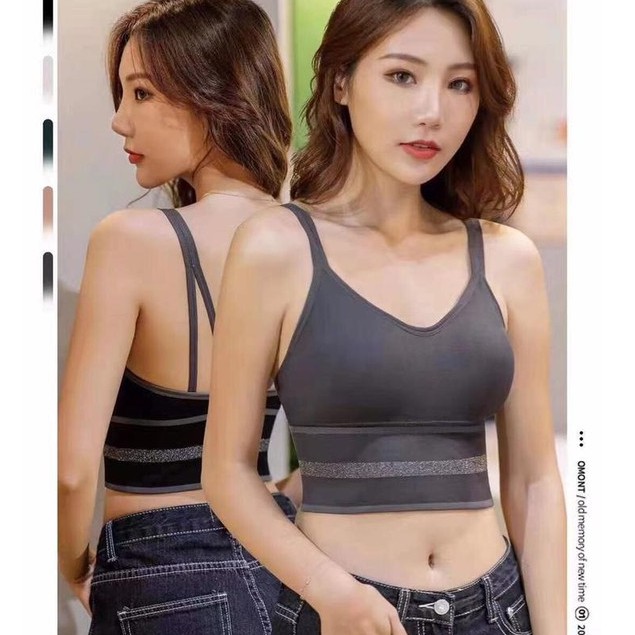 INFY - Bra Sport Wanita / Halter Tops / Tank Top / Singlet Tali / Inner / Daleman B048