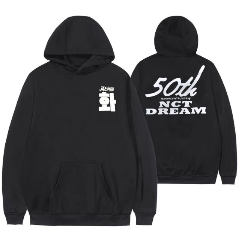 (S - 6XL) Zip Hoodie NCT DREAM 50th ANNIVERSARY/ Jaket Sleting Korean Harajuku Style KPOP Idol NCT BIGSIZE jumbo Oversize Unisex Jeno Jaemin Mark Ji-Sung Haechan