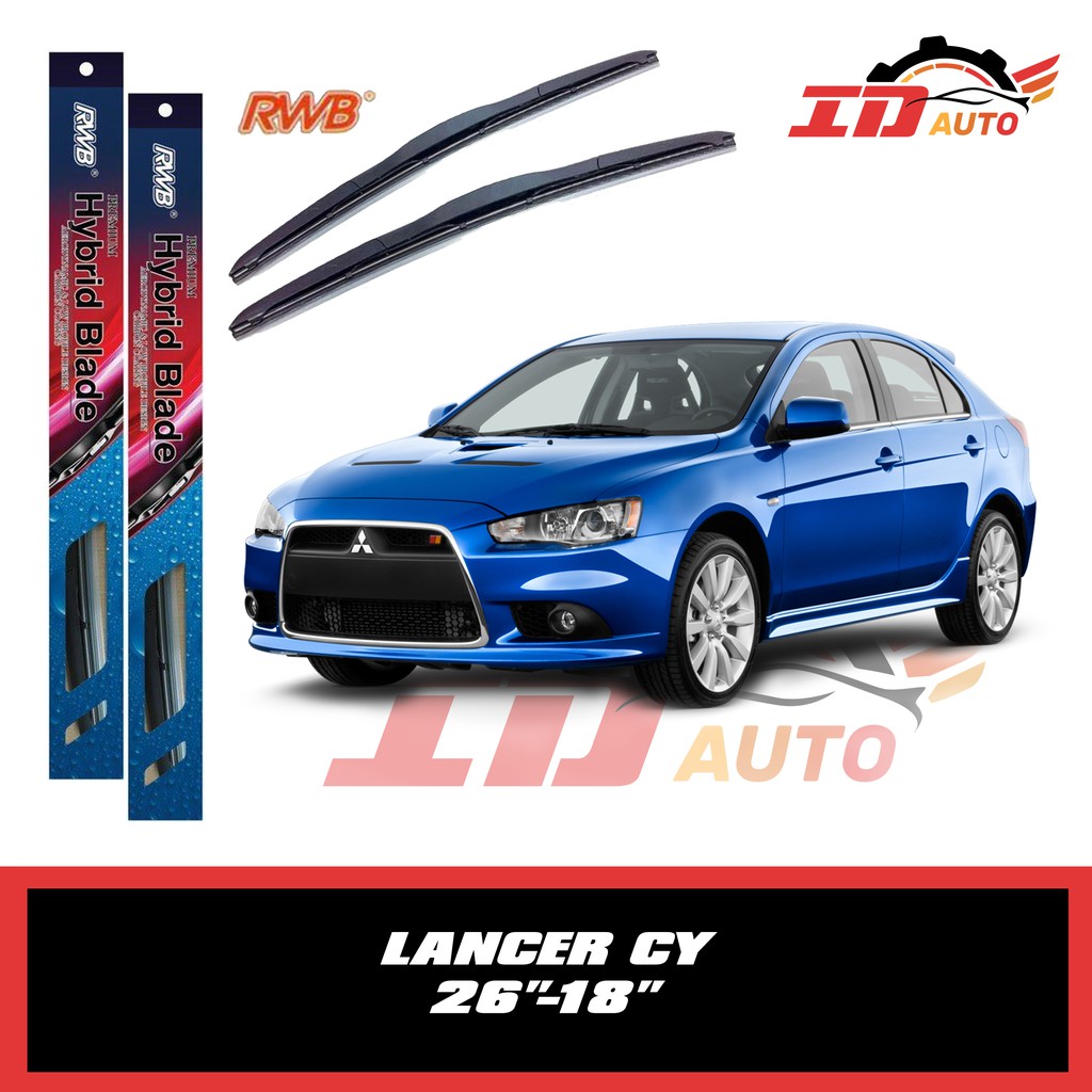 WIPER MITSUBISHI LANCER CY SET UKURAN 26 DAN 18 MERK RWB