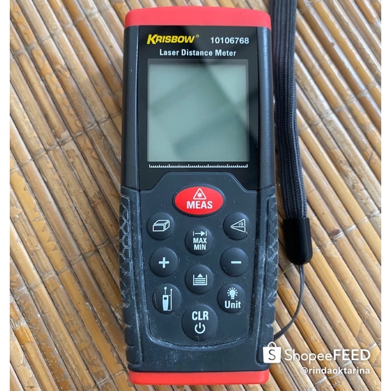 Krisbow Laser Distance Meter 100 M Compact
