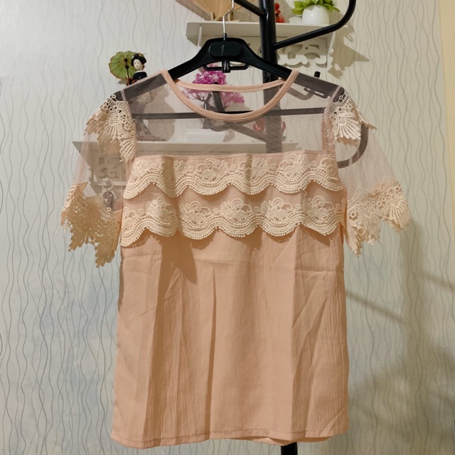 Baju brokat seksi /blouse/atasan wanita