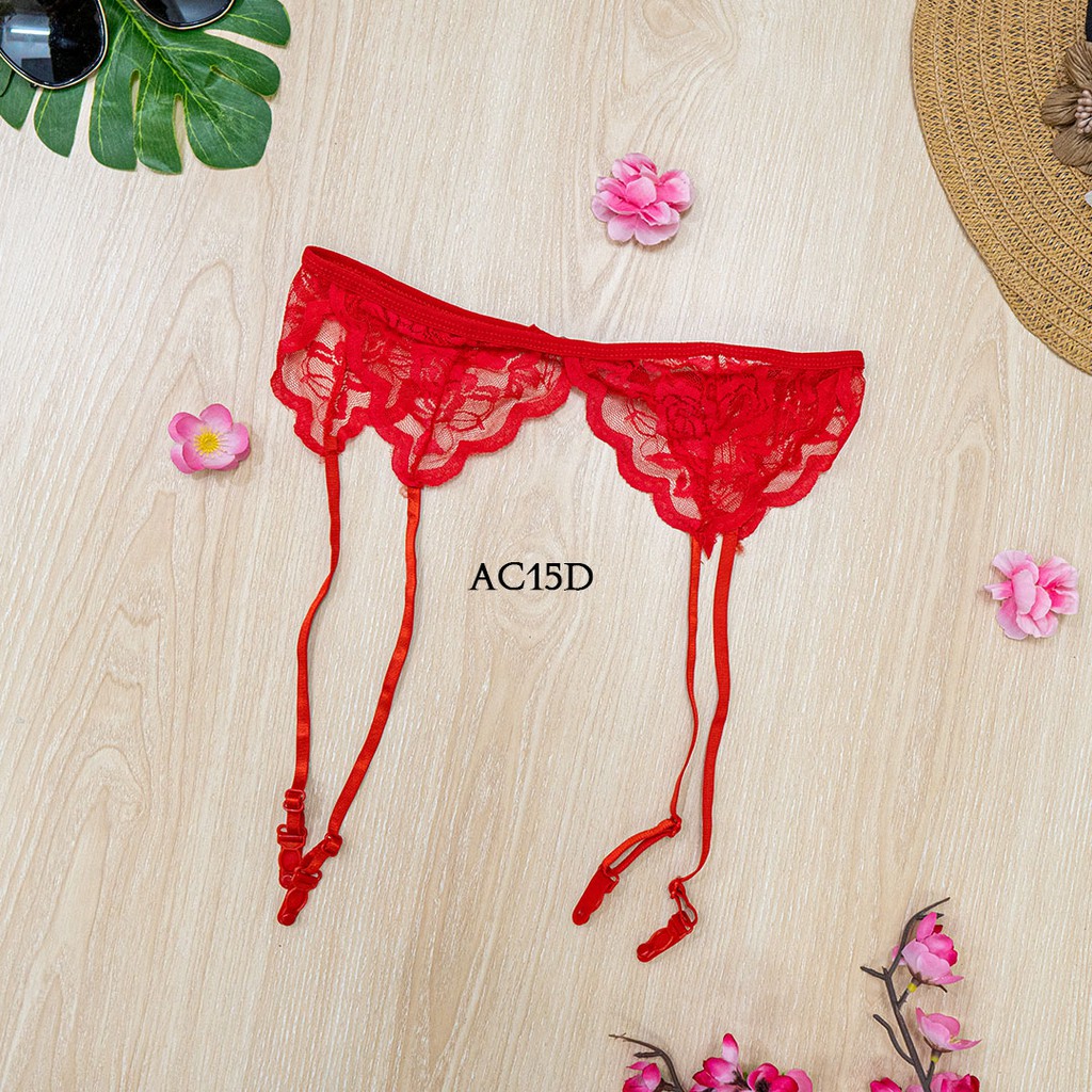 [PALING LARIS] AKSESORIS SEXY GARTER BELT SABUK PAHA MERAH AC15D