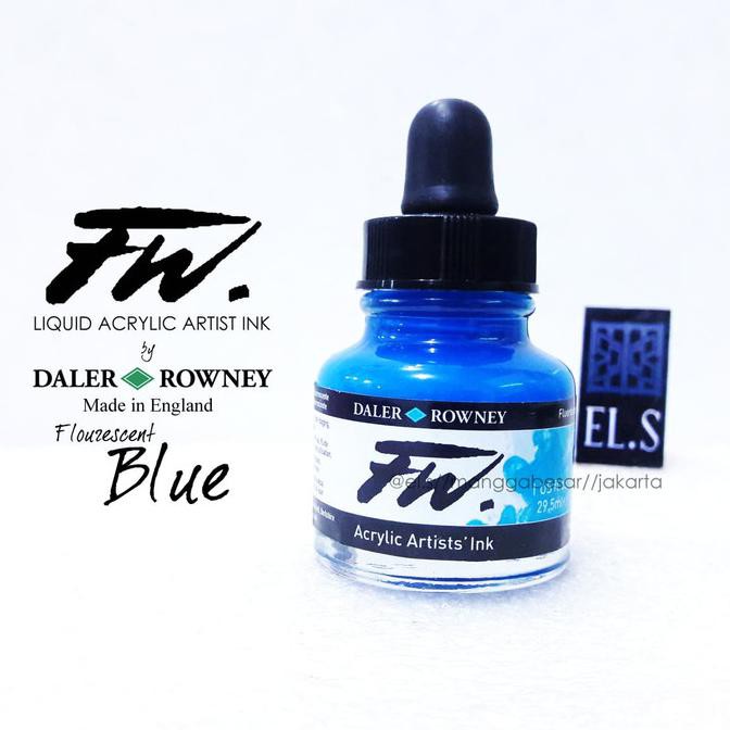 

Terbaru! Daler Rowney Fw Ink Flourescent Blue ( Cat Akrilik ) Terpercaya