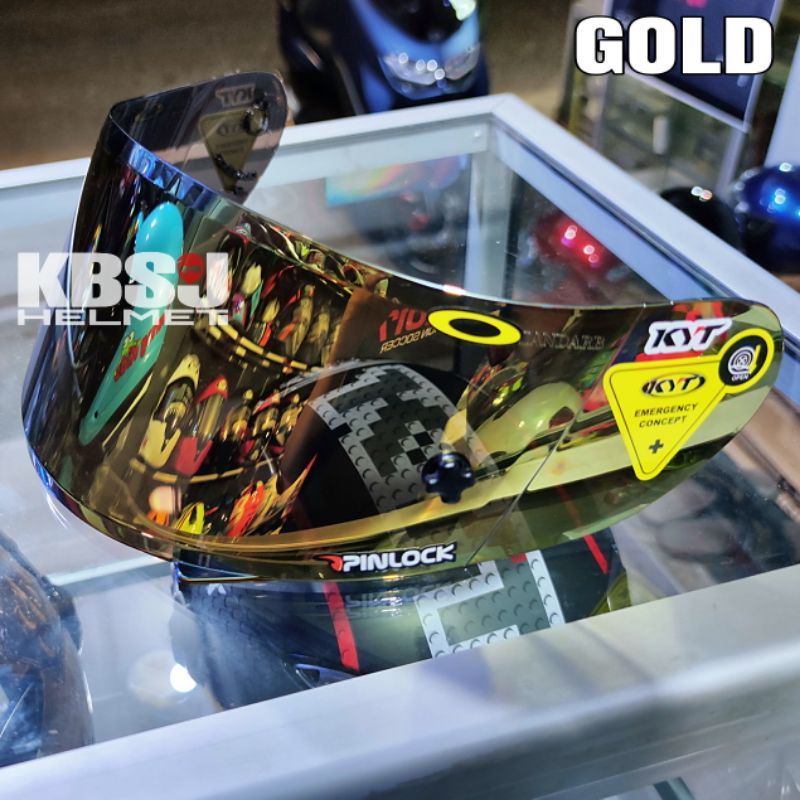 COD Flat Visor Iridium Gold Blue Silverado Pelangi Hitam Bening KYT RC7 R10 K2 RIDER V2R MDS VIKTORY MURAH KUALITAS MEWAH