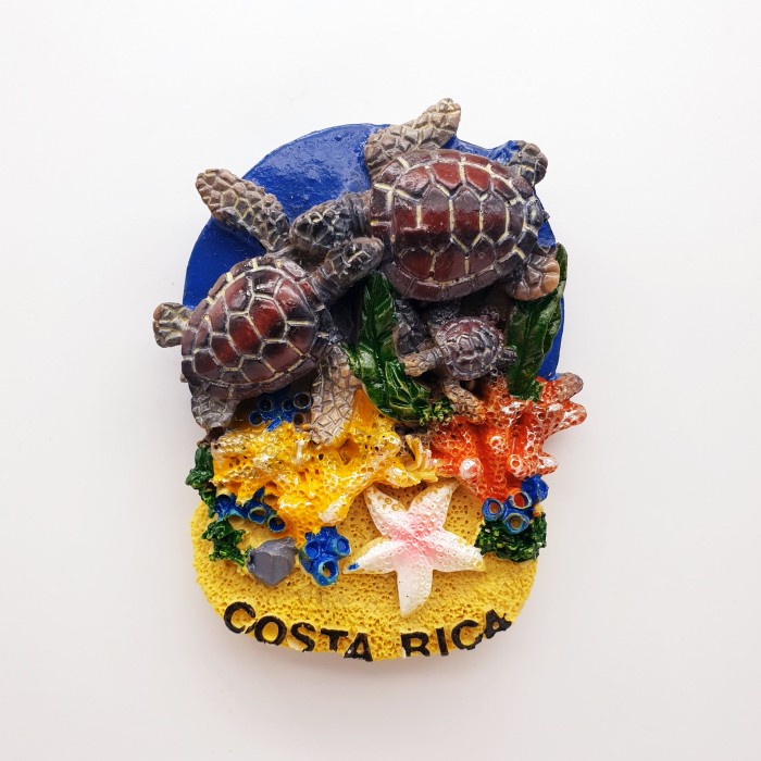 3D Fiber Souvenir Negara magnet Kulkas Tempelan kulkas Costa Rica