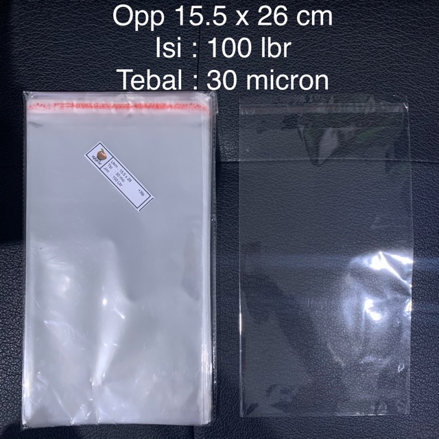 

Plastik opp lem tebal 03 15.5x26 15,5 x 26 seal 100 lembar pcs kaca 30 micron undangan bening murah