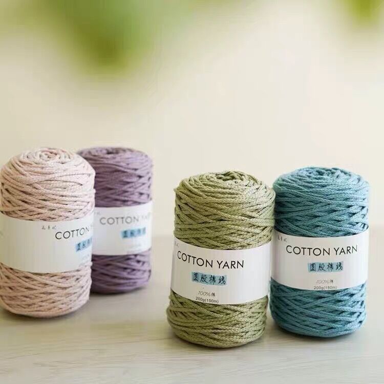 Benang Rajut Katun Macrame 100% Cotton Cordless Cotton Rope 150m 200gr