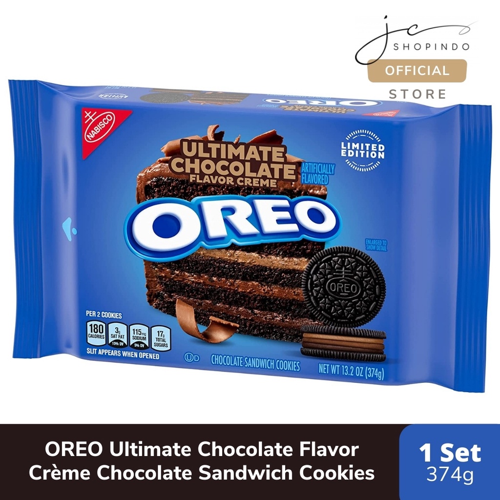 

OREO Ultimate Chocolate Flavor Crème Chocolate Sandwich Cookies, Limited Edition