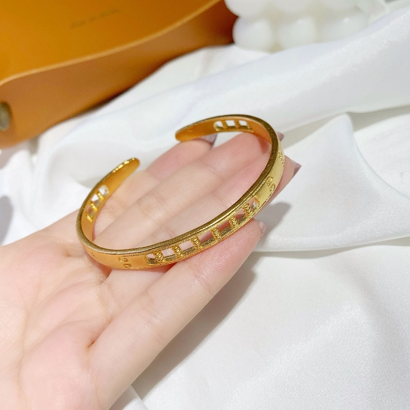 Bisa Cod Gelang Emas Asli Kadar 375 Keberuntungan Gelang Wanita Gelang Temperamen Fashion Hadiah Liburan Terbai 727G01#