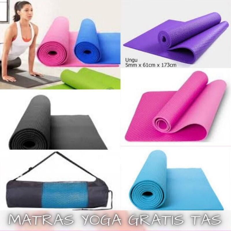 [Authentic] Matras Yoga Alas Olahraga Yoga Import Termurah Anti Slip - Hijau Tersedia Juga|Mattras camping|Mattras yoga