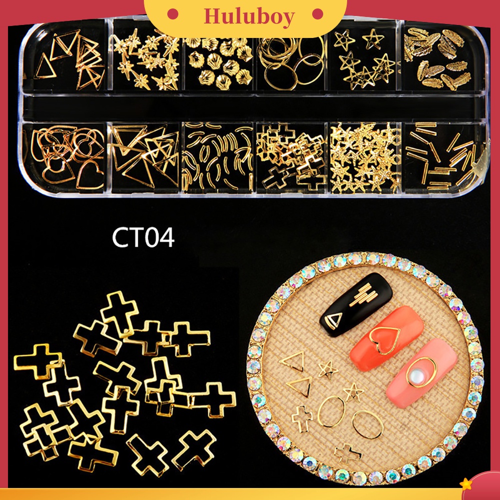 Huluboy Huluboy♡ Payet Berlian Imitasi Berkilau Untuk Dekorasi Manicure DIY