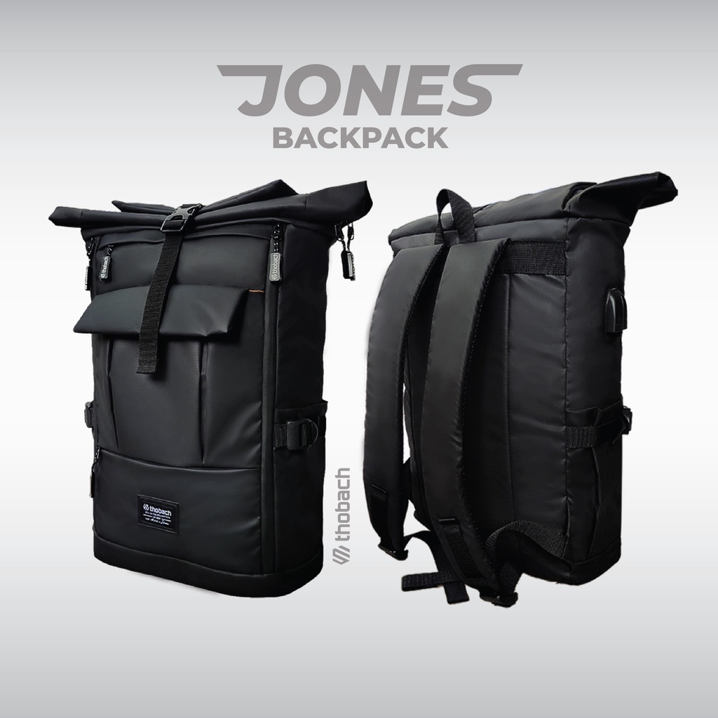 THOBACH-BACKPACK PRIA WANITA WATERPROOF JONES  MULTIFUNGSI PREMIUM BERKUALITAS