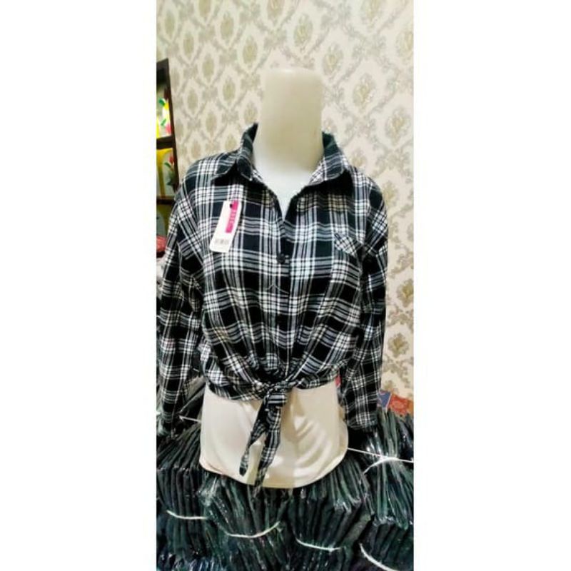 KEMEJA CROP VIO/KEMEJA CROP MURAH/BAJU CROP WANITA/BAJU WANITA …