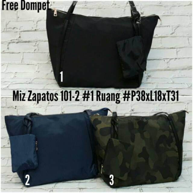 Tas MZ Miz Zapatos 101-2. 1Ruang. 150ribu