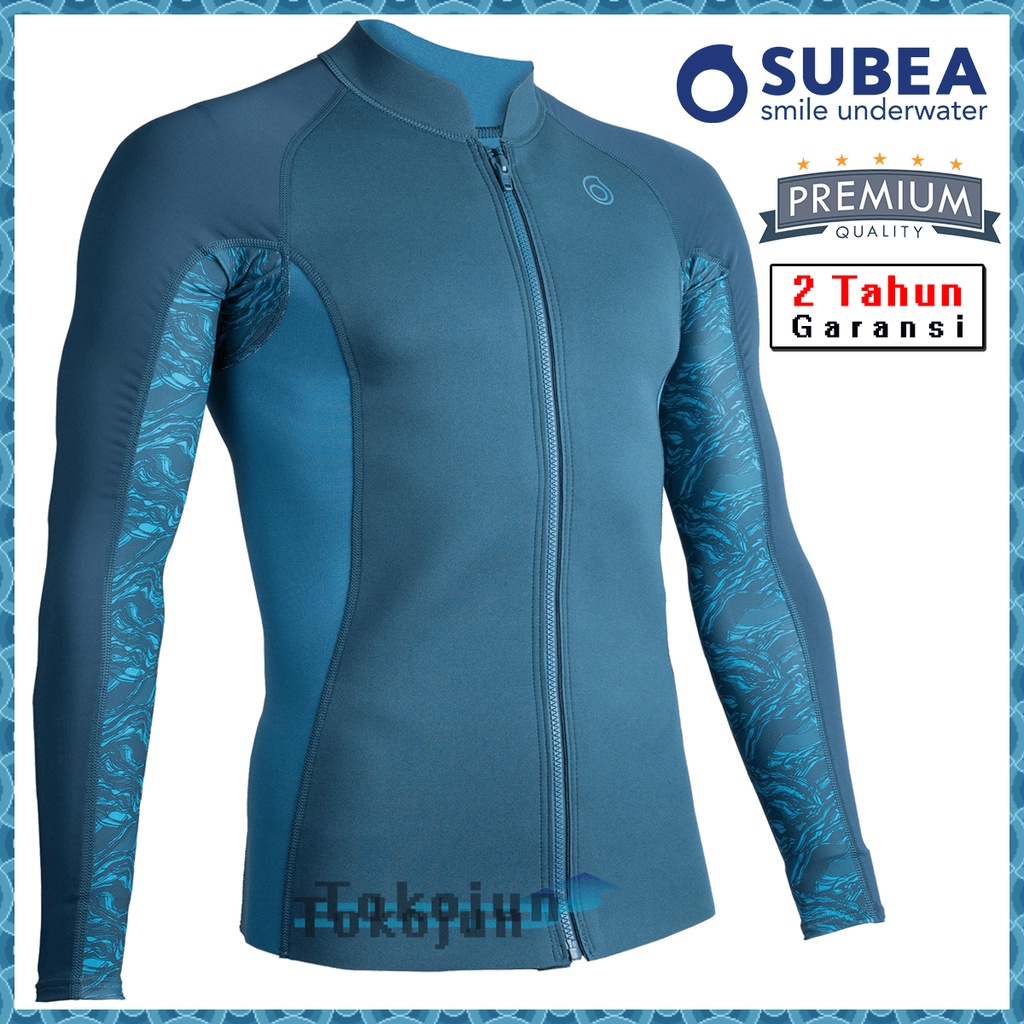 Wetsuit Snorkeling Baju Berenang Anti UV 1.5mm Pria untuk di Laut dan Kolam Renang