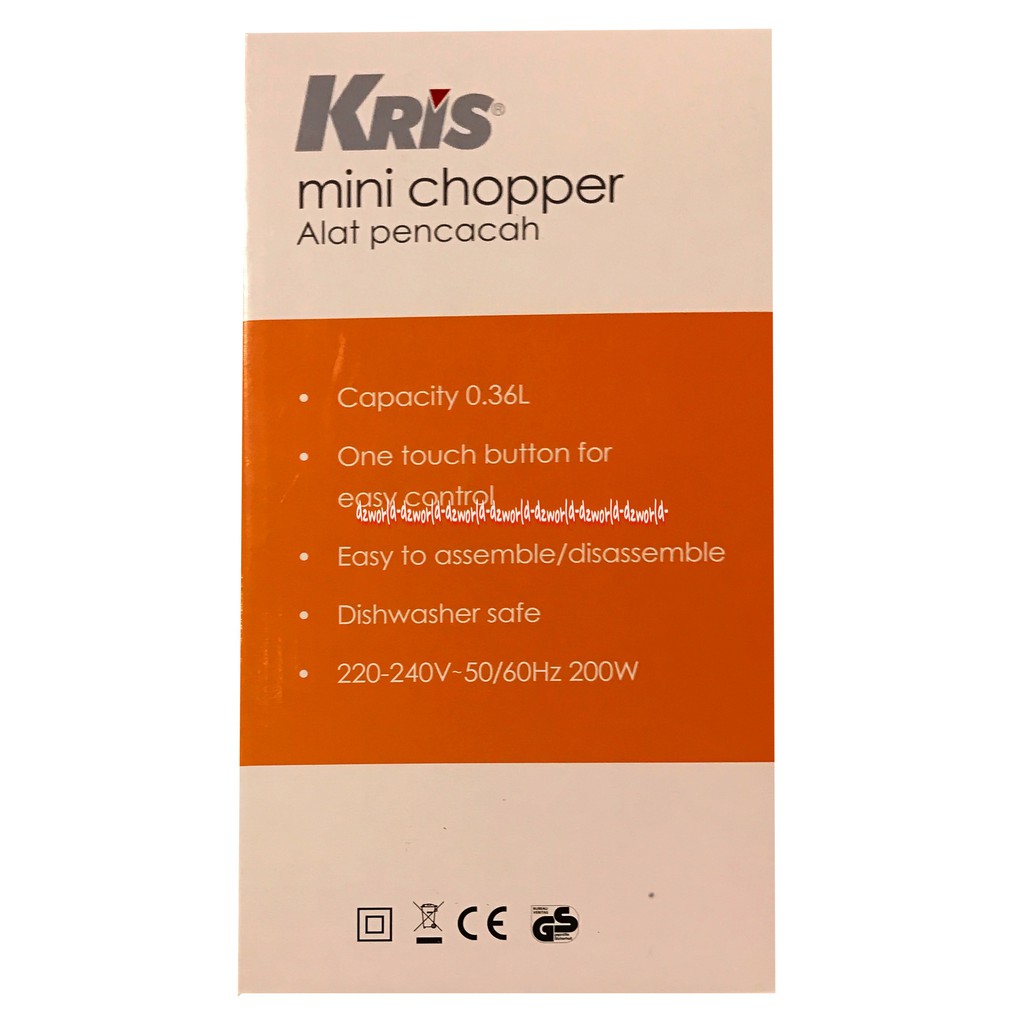 Kris Mini Chopper Alat Pencacah Bumbu Alat Penggiling Serbaguna Alat Penghalus Bumbu Daging Makanan Bayi Dengan Listrik Kris Copper Food Processor Kecil Mini Coper