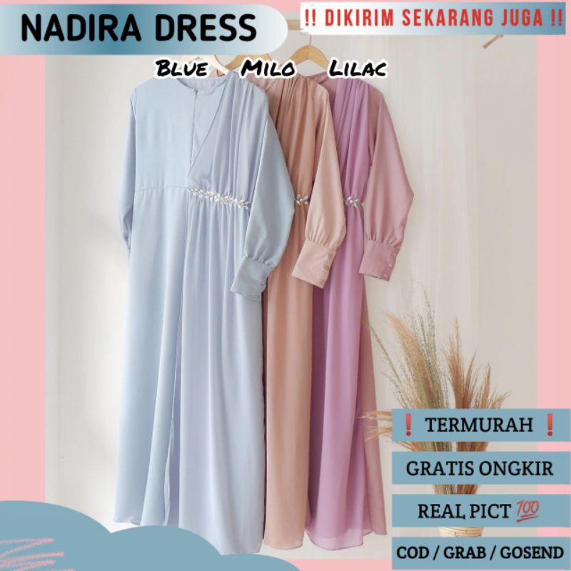 NADIRA DRESS / BUSUI FRIENDLY / DRESS KONDANGAN / SERAGAMAN