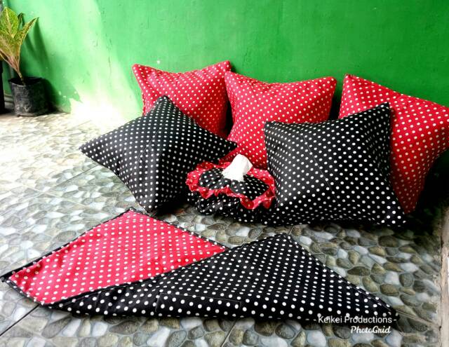 Produsen Sofa set sarung  bantal  kursi  set taplak meja set 