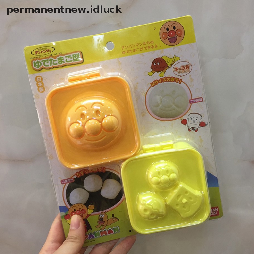 1 set Cetakan Roti Telur Rebus Bentuk Kartun Anpanman Untuk Anak