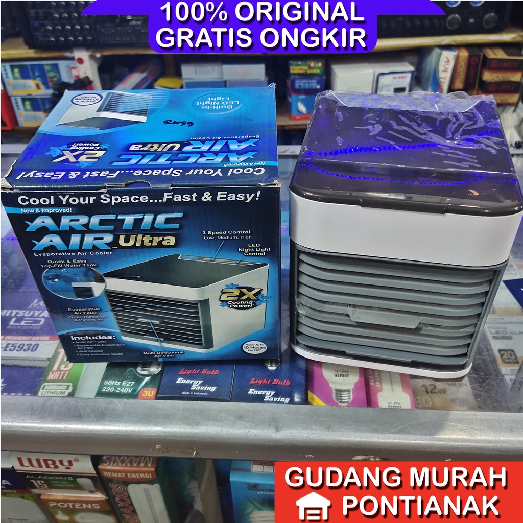 AC Mini Air Cooler Artic Air Ultra USB kipas dingin pakai air es dingin dan kuat