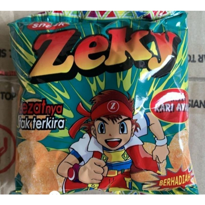 

Snack Chiki ZekyCemilan Jajanan Ciki Kari Ayam Repack Original