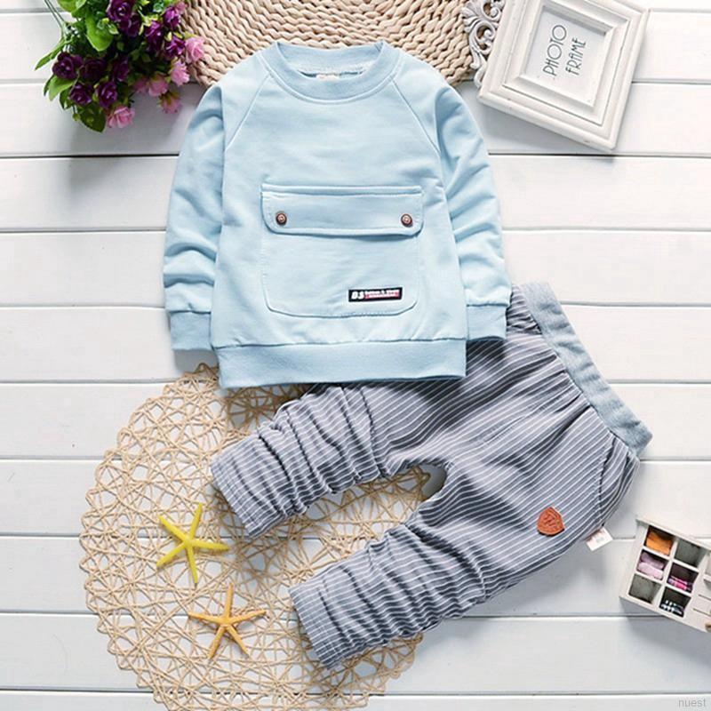 Setelan Kaos  T Shirt Katun Casual Anak  Laki laki  Lengan  