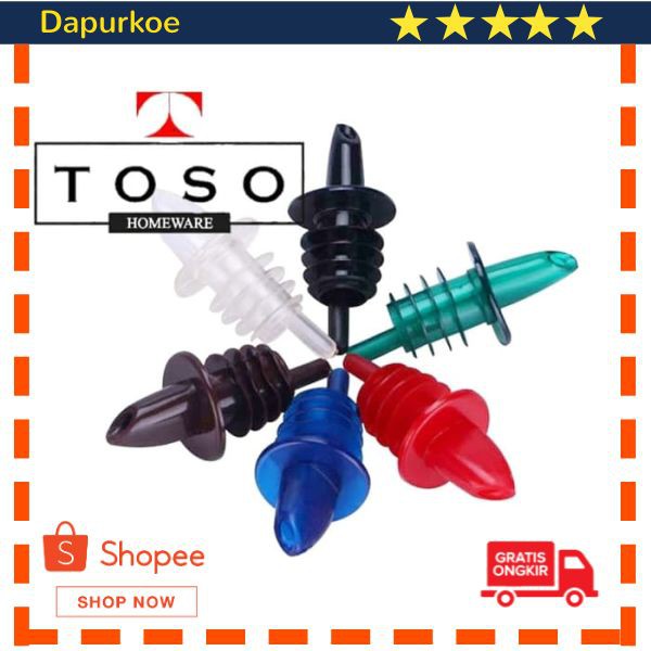 Promo Pourer Plastik Liquor Pourer Wine Bottle Pourer Penuang Minuman Elegan