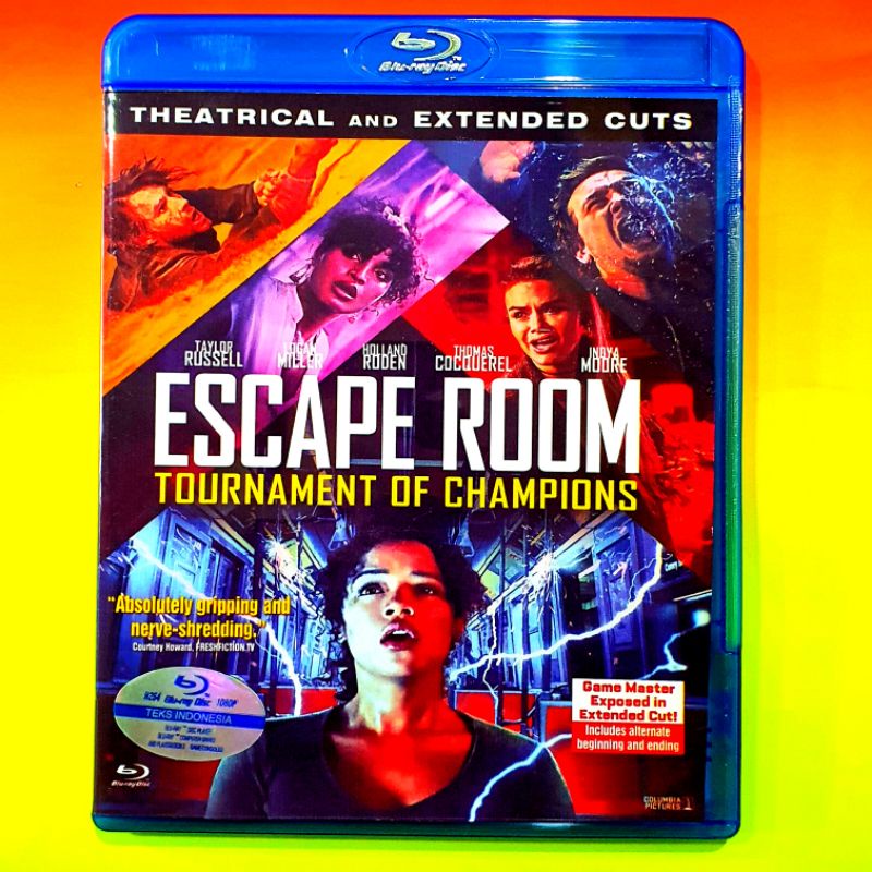 KASET BLU RAY FILM ESCAPE ROOM TOURNAMENT OF CHAMPIONS - FILM HORROR ACTION THRILLER BOX OFFICE TERB