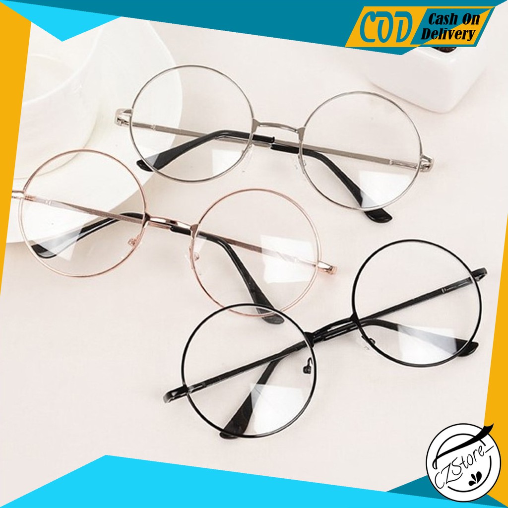 Kaca Mata Bulat Pria/Wanita Kaca Mata Bulat Korean Style