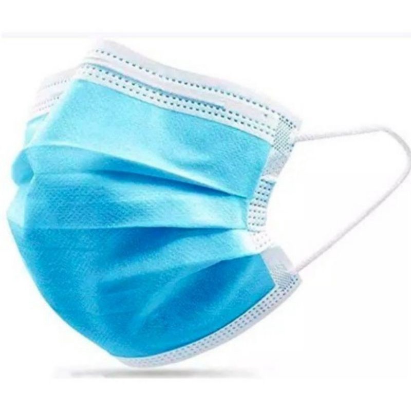 MASKER 3PLY ALKINDO BIRU EARLOOP 3PLY ISI 50 PCS DISPOSABLE MASK