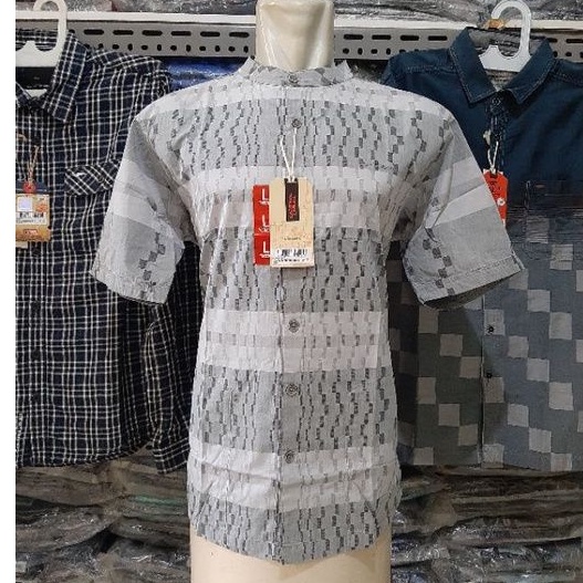 Kemeja Koko CARDINAL Original Putih Motif