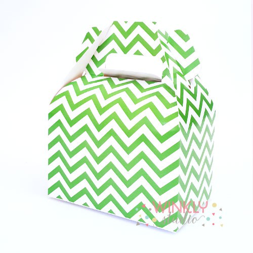 Chevron Mini Gable Box / Kotak Snack Mini Motif ZigZag