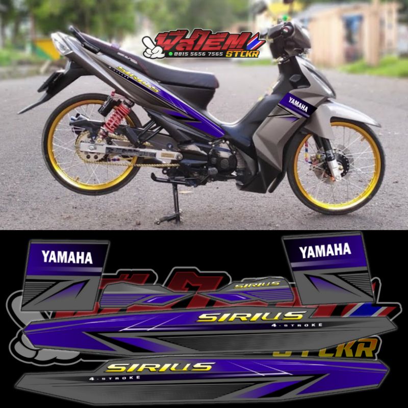 STRIPING TRANSPARAN VEGA ZR MODEL SIRIUS