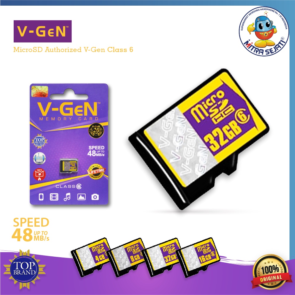 V-Gen Memory Card Chip V-Gen 32GB MicroSD Authorized MMC