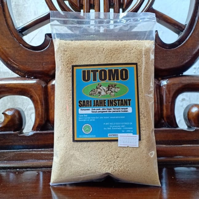 

Sari Jahe Instant Utomo Kemasan Bantal 250gr