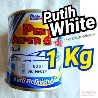 Cat Putih 1Kg Penta Super Gloss White Solid 1 Kg