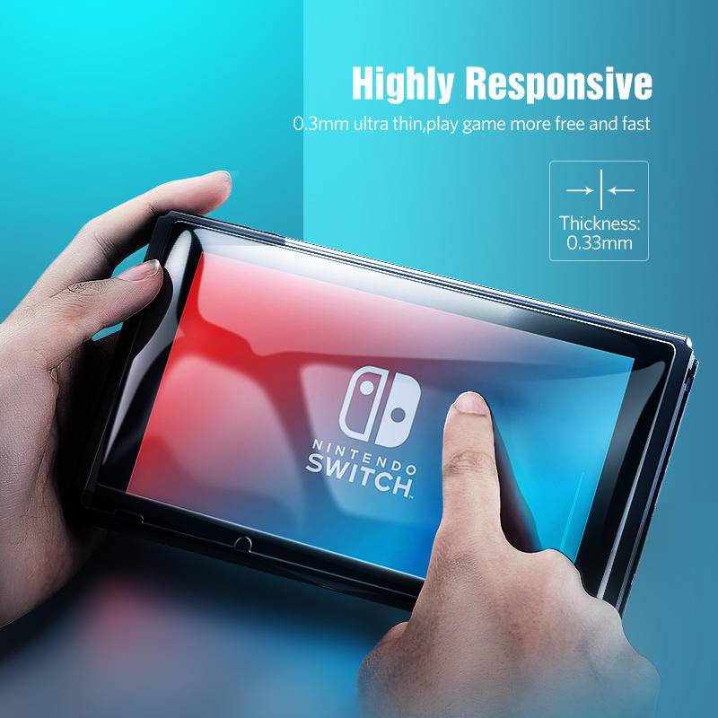 3pcs Pelindung Layar Tempered Glass Oled Untuk Nintendo Switch Lite