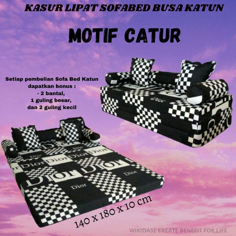Kasur Sofa Lipat Bed Katun Busa Awet / Kasur Lipat Matras