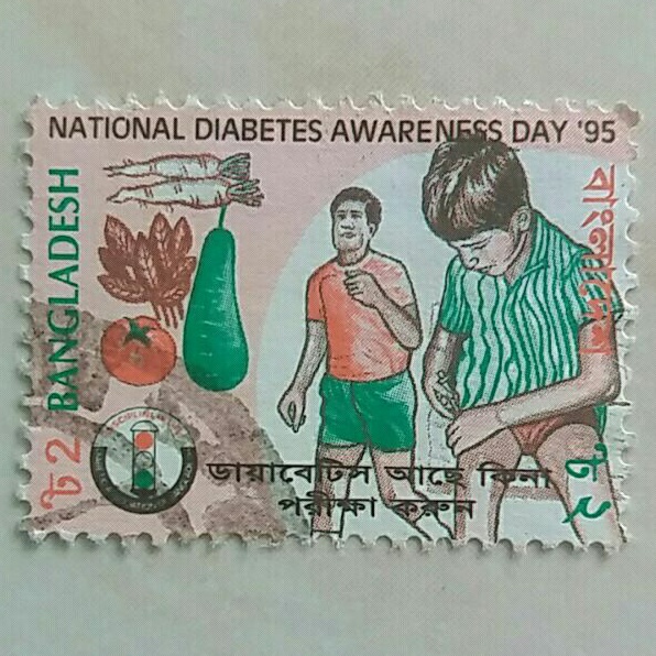 

(AA) Perangko Bangladesh 1995 National Diabetes Awareness Day 2 taka Used