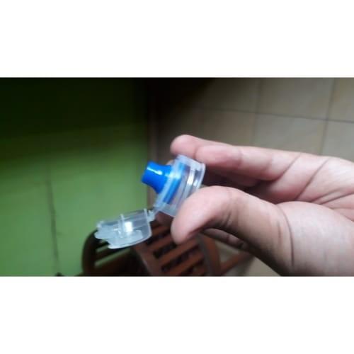 Tutup botol minum aqua cucut fliptop click and n go snap mineral air