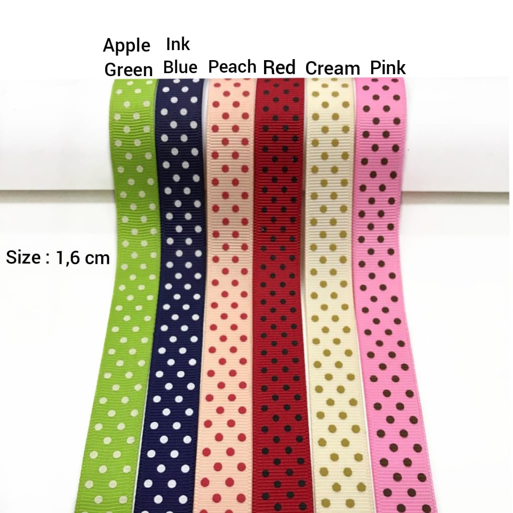 5 YARD PITA KADO HAMPERS POLKADOT | PITA GROSGRAIN MOTIF