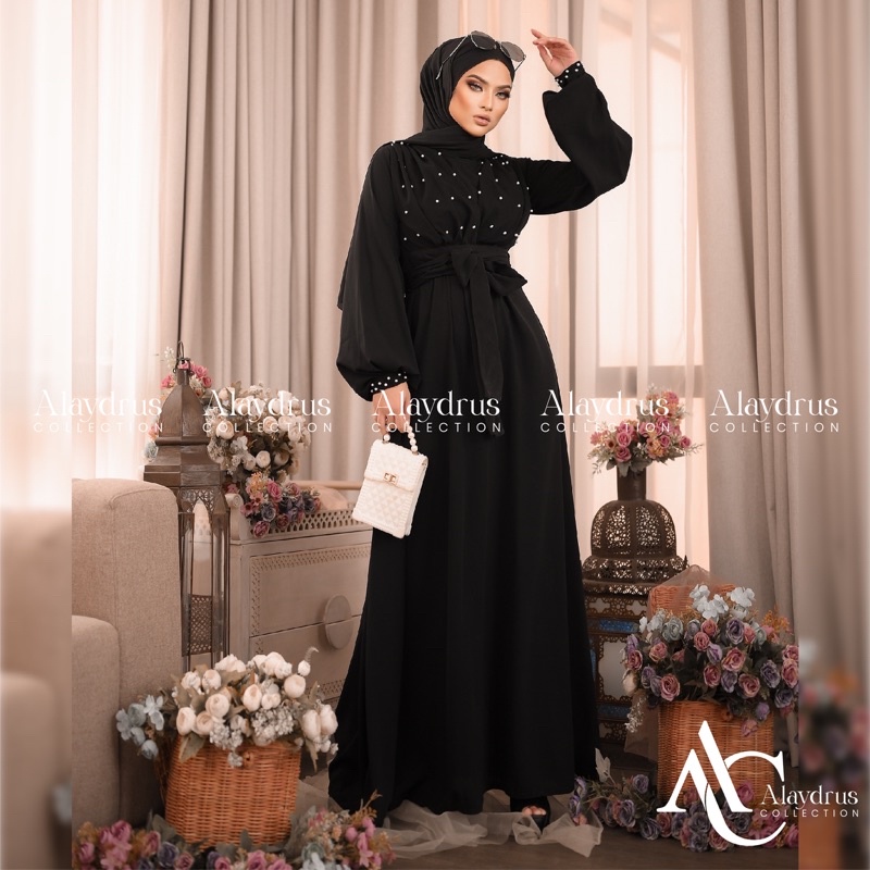 Abaya Baju Muslim Bordir Gamis Dress Arab Saudi Zephy Turki Umroh Dubai Turkey India 846