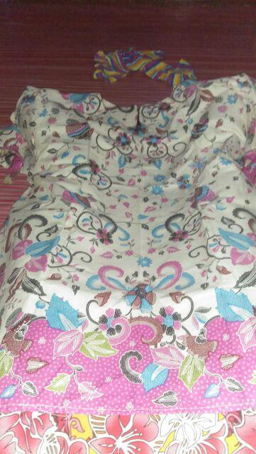 Pre Order - Kalila Top Gentong Pink Atasan Lonceng Batik