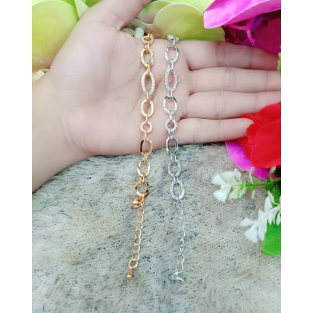 Gelang Xuping Permata Lapis Emas Perhiasan Fashion L62