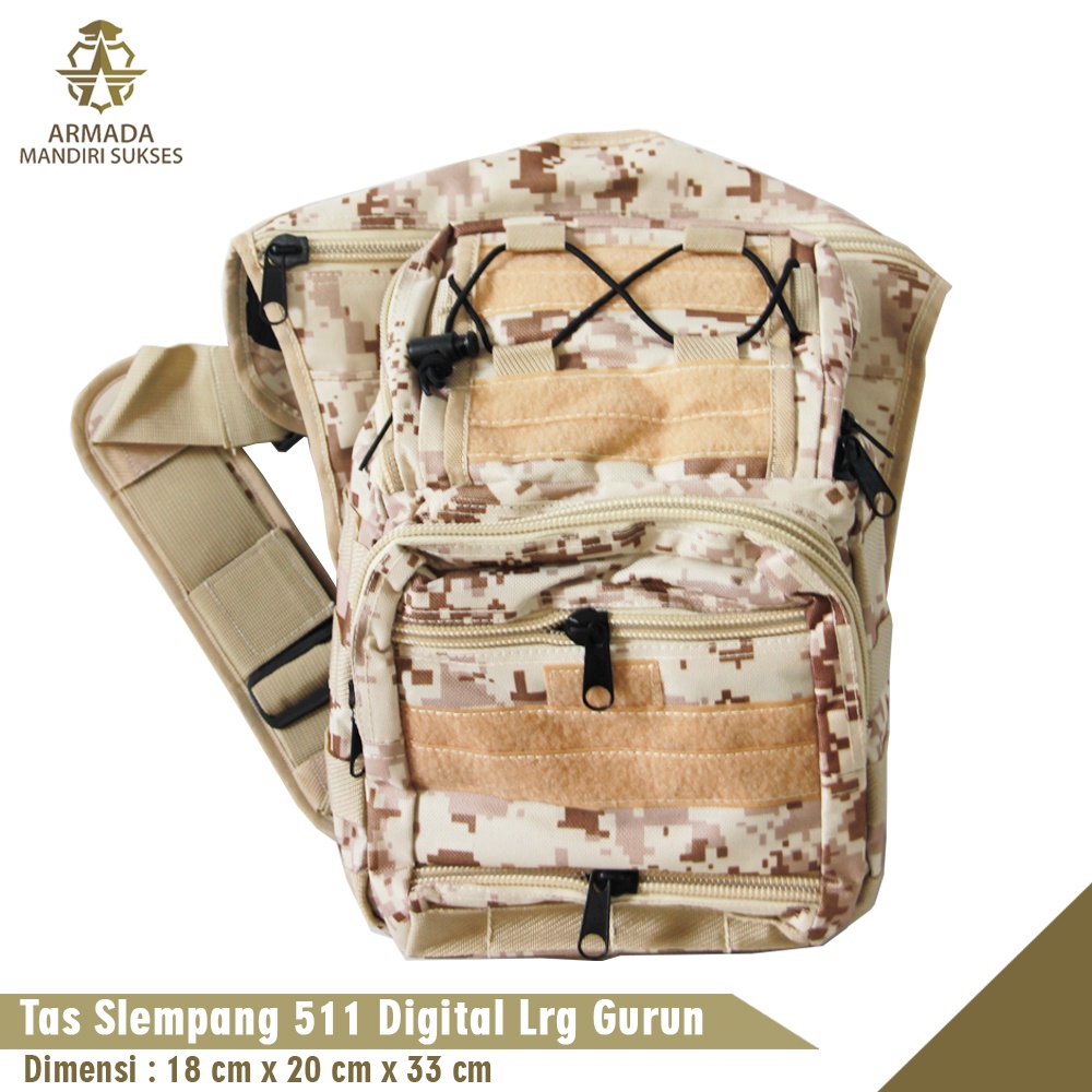 Tas Selempang Libanon Loreng - Sling Bag Libanon Loreng