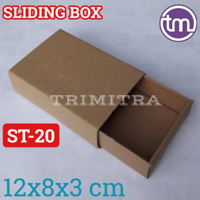 

KOTAK ST-20 KARDUS SLIDING KARTON BOX COKLAT TEMPAT AKSESORIS