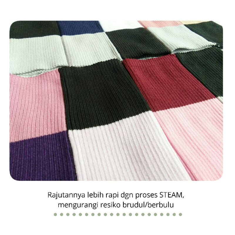 Inner Ciput Bandana Rajut 4 Warna PE Aneka Salur Murah