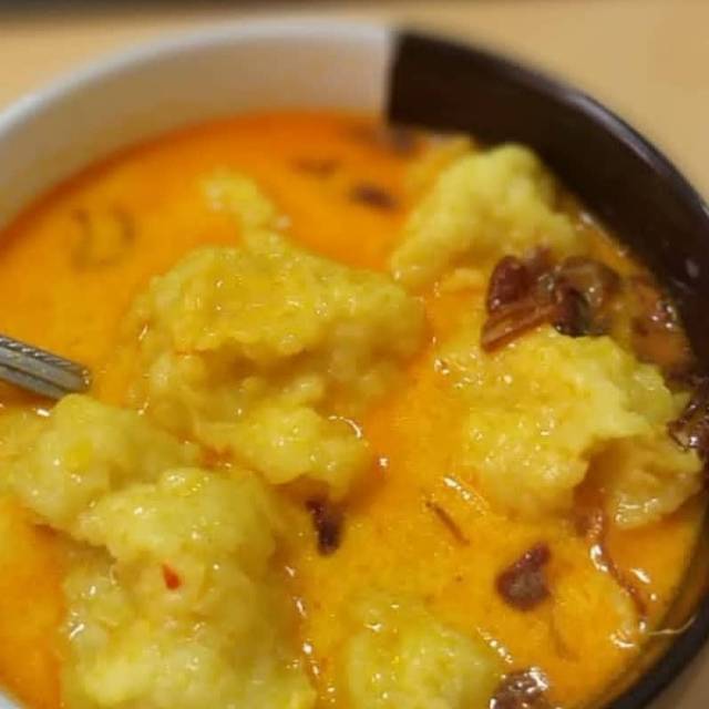 

Celimpungan ikan tengiri kuah susu,udang.