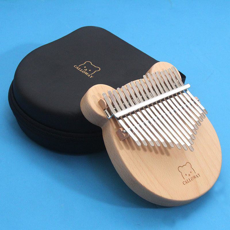 【New】17 keys Kalimba Beech bear kalimbaThumb Piano Acoustic Finger Piano Africa Music Instruments